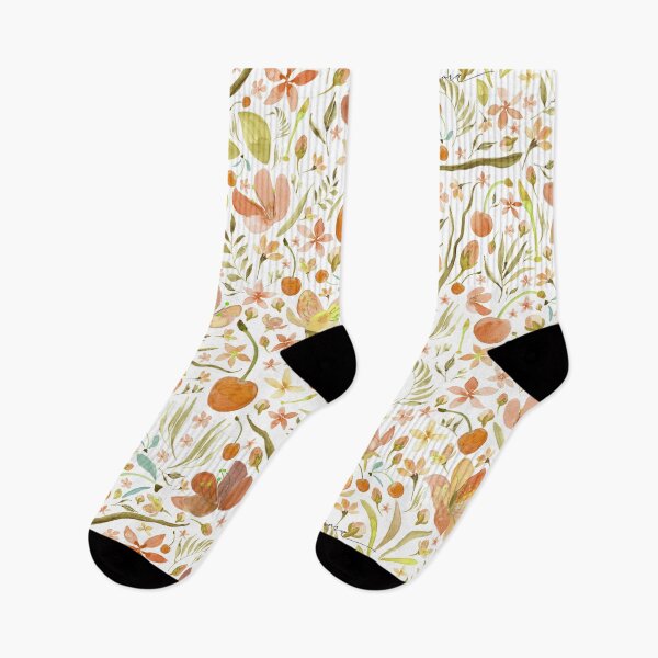 Item preview, Blooming Florals Pattern - Yellow and Orange designed and sold by Virginia Eleonora Ortu.
