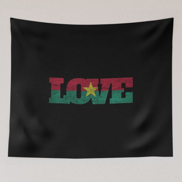 Item preview, I Love Burkina Faso – Artistic Burkinabe Flag Design designed and sold by MagicalFun.