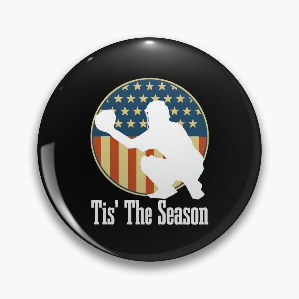 Item preview, Baseball Game Tis The Season Baseball Player USA Flag designed and sold by CharJens.