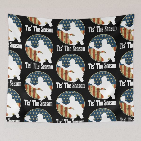 Item preview, Baseball Game Tis The Season Baseball Player USA Flag designed and sold by CharJens.