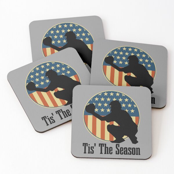 Item preview, Baseball Game Tis The Season Baseball Player USA Flag designed and sold by CharJens.