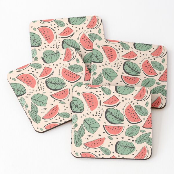 Item preview, watermelon slices designed and sold by vintageteahouse.