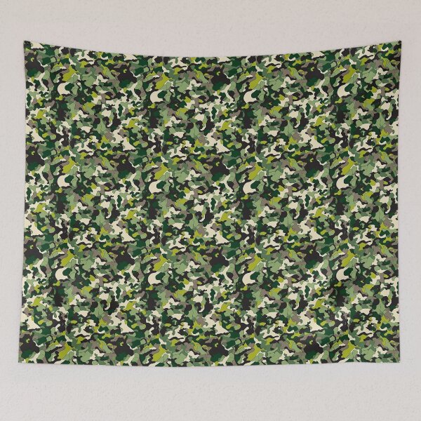 Item preview, Green Army Camo Print Camouflage Pattern Graphic Pixelated Military Colorful Abstract Country  designed and sold by arcadetoystore.
