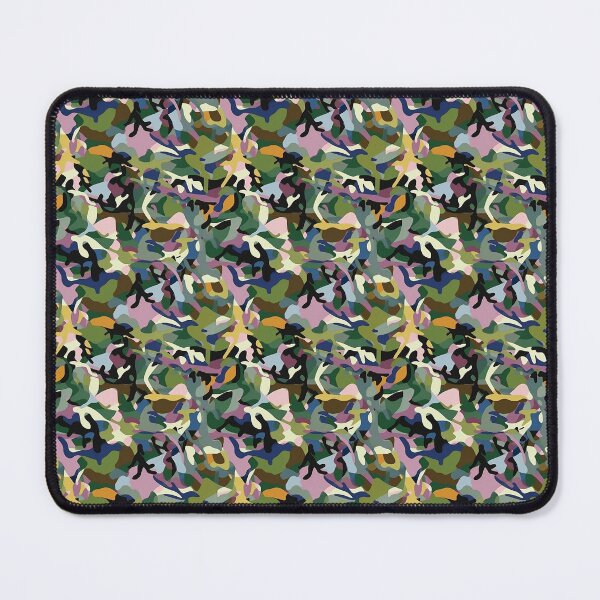Item preview, Blue Green Forrest Army Camo Print Camouflage Pattern Graphic Pixelated Military Colorful Abstract Country designed and sold by arcadetoystore.