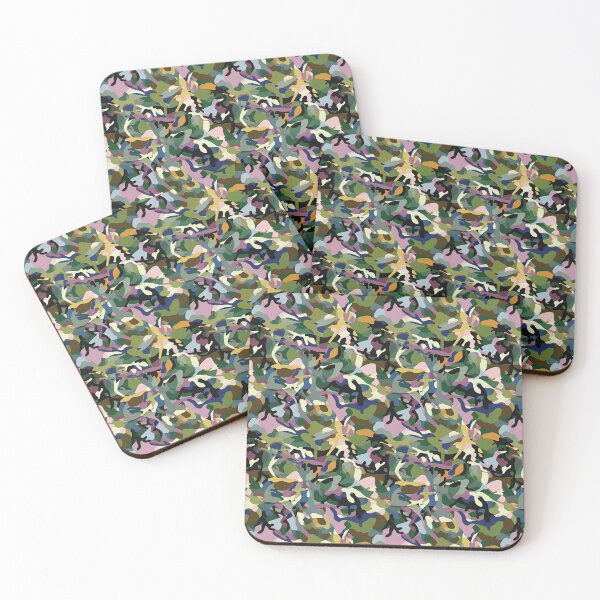 Item preview, Blue Green Forrest Army Camo Print Camouflage Pattern Graphic Pixelated Military Colorful Abstract Country  designed and sold by arcadetoystore.