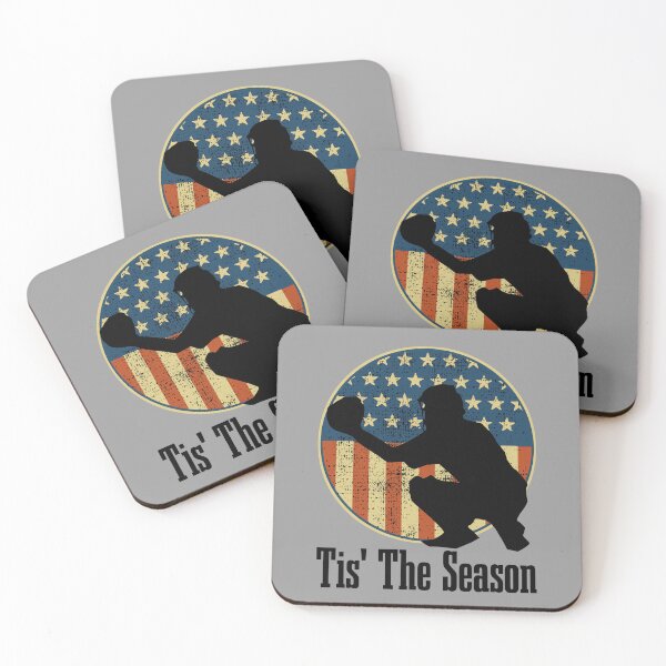Item preview, Baseball Game Tis The Season Baseball Player USA Flag designed and sold by CharJens.