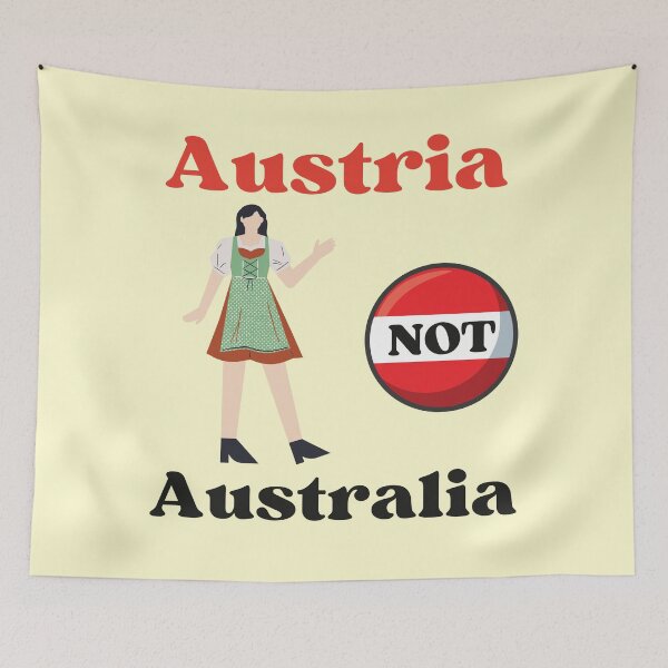 Item preview, Austria Not Australia Girl designed and sold by AlpacaSmokes.