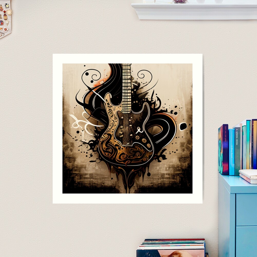 Stylish electric guitar