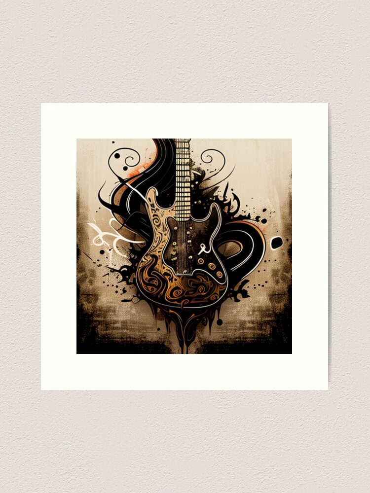 Stylish electric guitar