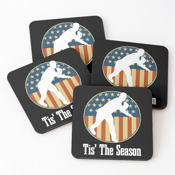 Item preview, Baseball Game Tis The Season Baseball Player USA Flag designed and sold by CharJens.