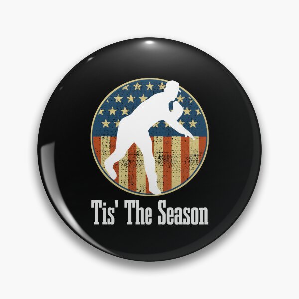 Item preview, Baseball Game Tis The Season Baseball Player USA Flag designed and sold by CharJens.