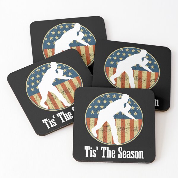 Item preview, Baseball Game Tis The Season Baseball Player USA Flag designed and sold by CharJens.