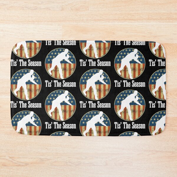 Item preview, Baseball Game Tis The Season Baseball Player USA Flag designed and sold by CharJens.