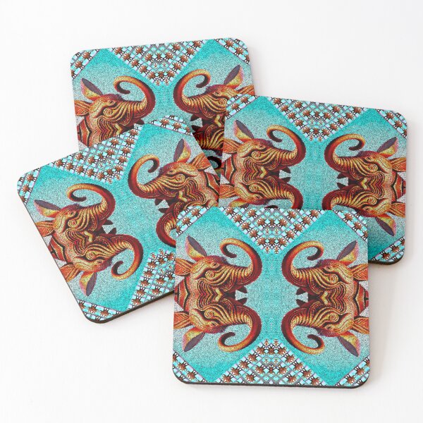 Item preview,  *Crossbreeding 3D Elephantrabbit Geometric Chocolate Abstract Art* designed and sold by Ralek.