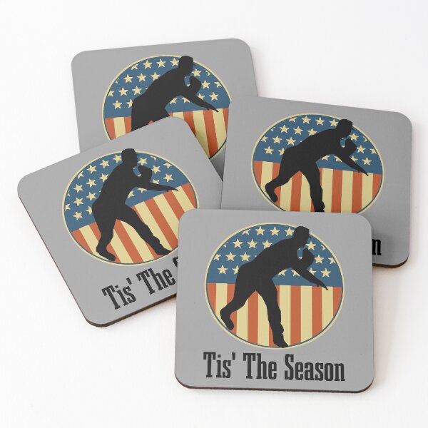 Item preview, Baseball Game Tis The Season Baseball Player USA Flag designed and sold by CharJens.