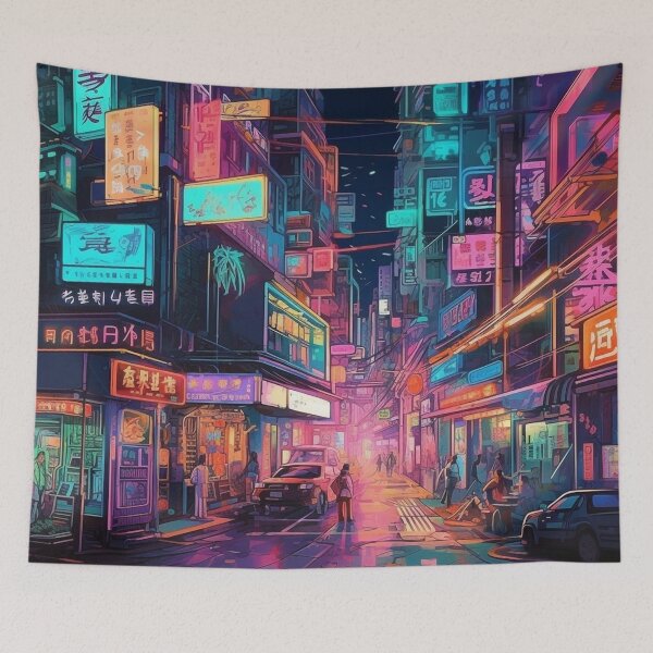 Item preview, Cyberpunk Tokyo designed and sold by OdysseyArtworks.