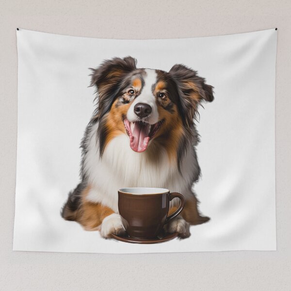 Item preview, Australian Shepherd Coffee for Caffeine Lovers designed and sold by ClawedCreations.