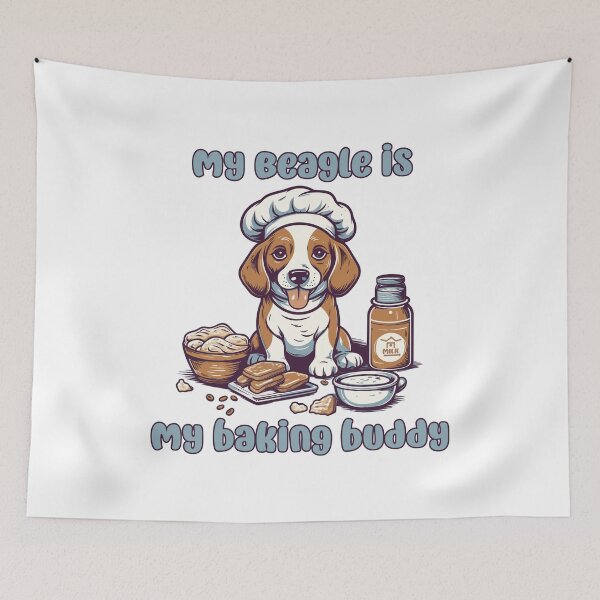 Item preview, Beagle Baking Buddy - A Cute Design for Bakers and Dog Lovers designed and sold by brindled.