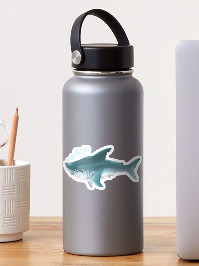 Thumbnail 1 of 3, Sticker, Megalodon designed and sold by PencilCat.