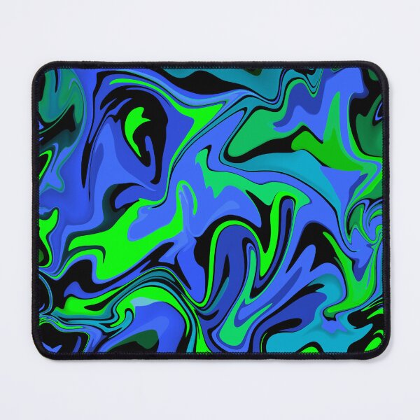 Item preview, Liquid Neon Pattern - blue and green designed and sold by Miscelenious.