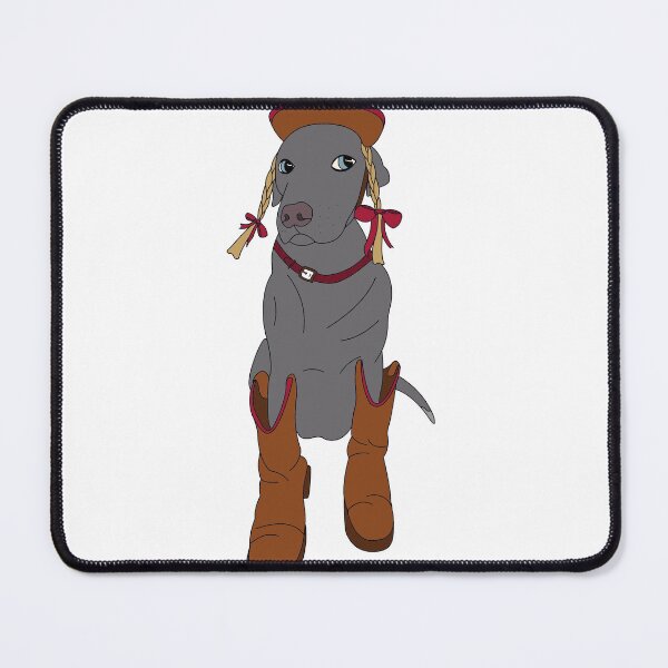Item preview, Silver Lab Cowboy designed and sold by rhymeswithwitch.