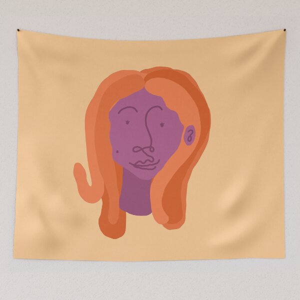 Item preview, Pink and Orange Girl of Many Colors designed and sold by regsdoodles.