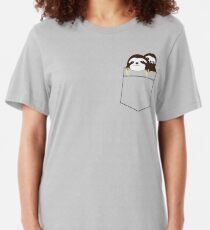 2 Pocket Sloths Slim Fit T-Shirt