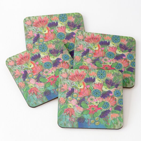 Item preview, Cornflower and Coral designed and sold by Jeanne McKinnon.