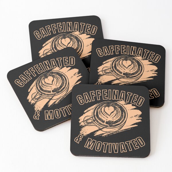 Item preview, Caffeinated & Motivated Coffee Lover designed and sold by Sho-Sho-Studios.