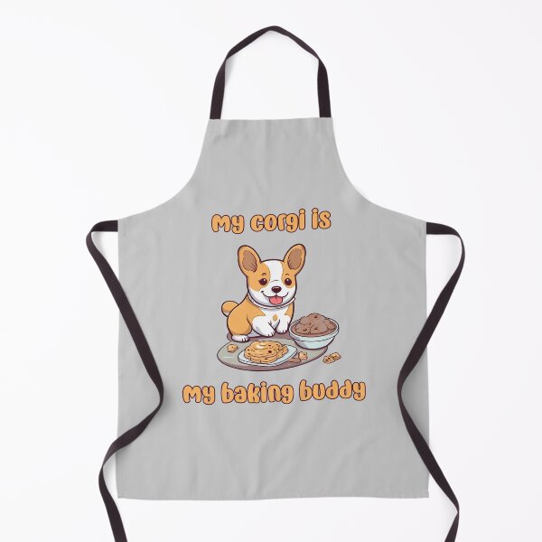 Item preview, Corgi Baking Buddy II - A Cute Design for Bakers and Dog Lovers designed and sold by brindled.