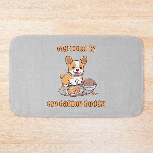 Item preview, Corgi Baking Buddy II - A Cute Design for Bakers and Dog Lovers designed and sold by brindled.