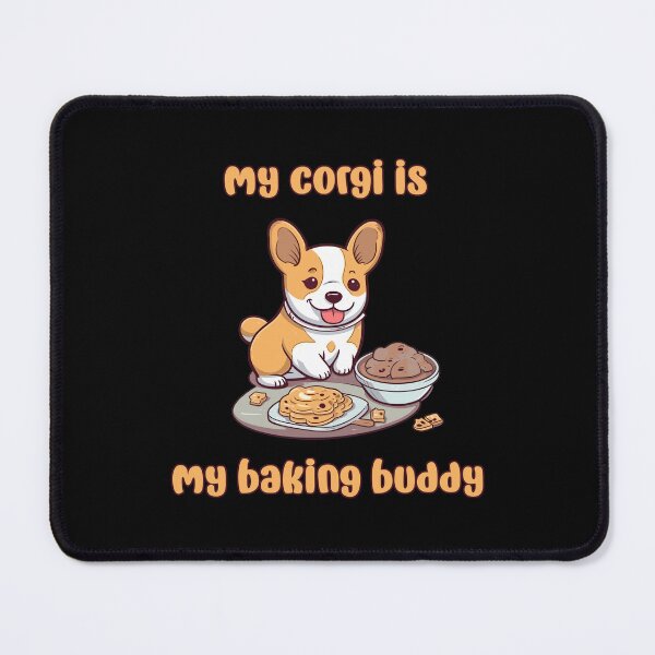 Item preview, Corgi Baking Buddy II - A Cute Design for Bakers and Dog Lovers designed and sold by brindled.