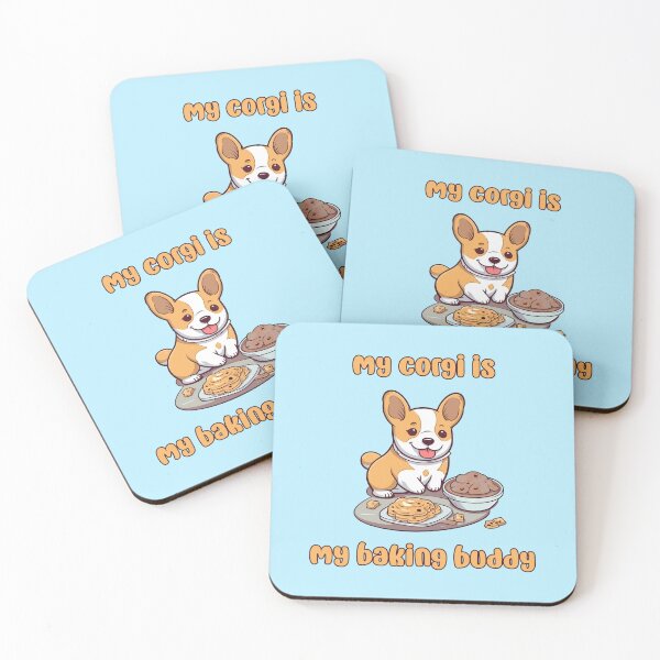 Item preview, Corgi Baking Buddy II - A Cute Design for Bakers and Dog Lovers designed and sold by brindled.