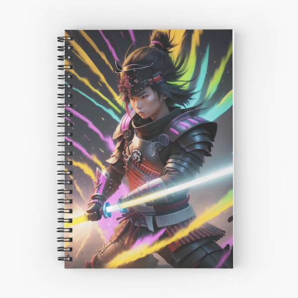 Item preview, neon samurai girl designed and sold by kiwimick.