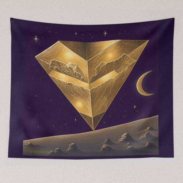Item preview, Tremendous Upside Down Pyramid UAP on Moon designed and sold by RADRussell.