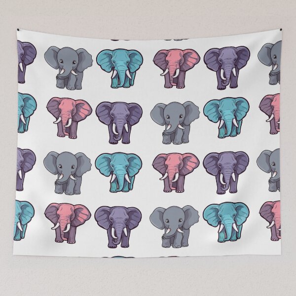 Item preview, Elephant Sticker Pack designed and sold by StickerWorlds.