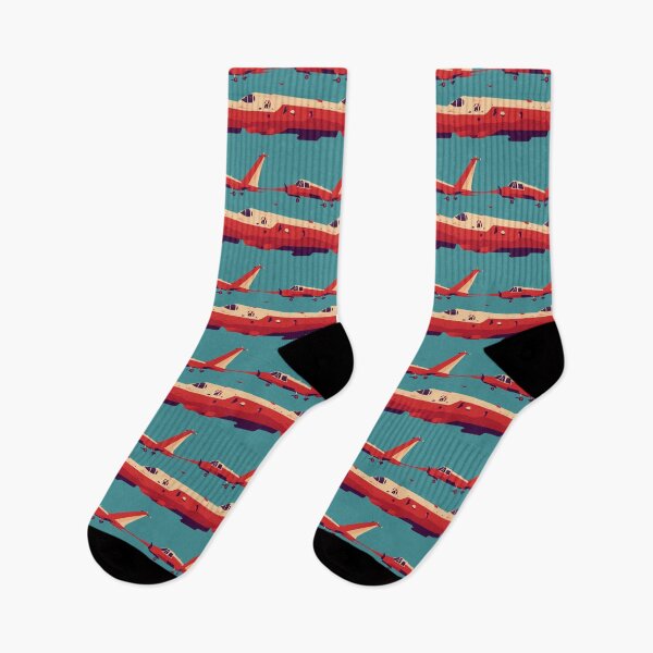 Item preview, Abstract Red and White Airplanes Pattern on Blue Background designed and sold by Aaron2610.