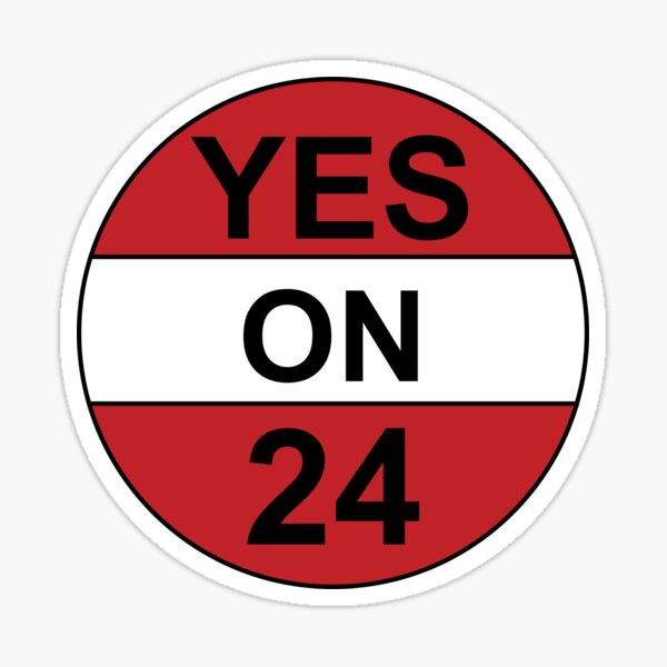 Yes on 24 Sticker