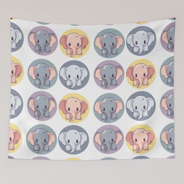 Item preview, Baby Elephants Sticker Pack designed and sold by StickerWorlds.