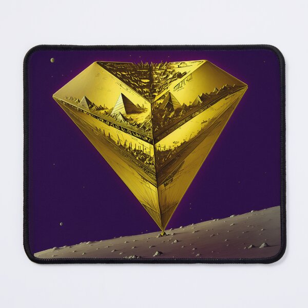 Item preview, Towering Golden Tablet UAP on Moon designed and sold by RADRussell.