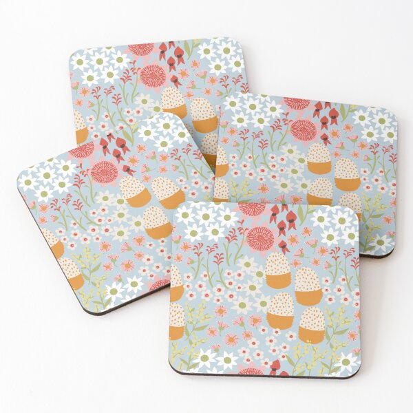Item preview, Australiana Floral Quilt in Blue designed and sold by The Wattle Studio.