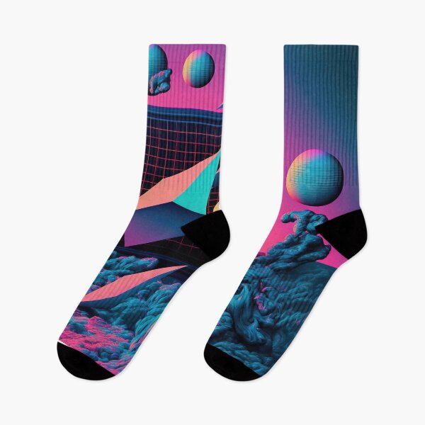 Artikelvorschau, Digitale Anachronismen: Eine Vaporwave-Erkundung der Vergangenheit und Zukunft entworfen und verkauft von Mullet Monkey.
