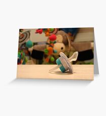 Pacifier Greeting Card