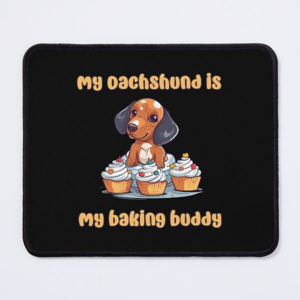 Item preview, Dachshund Baking Buddy - A Cute Design for Bakers and Dog Lovers designed and sold by brindled.