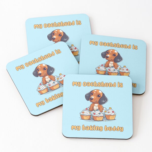 Item preview, Dachshund Baking Buddy - A Cute Design for Bakers and Dog Lovers designed and sold by brindled.