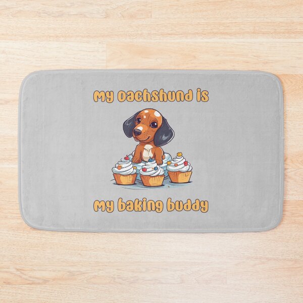 Item preview, Dachshund Baking Buddy - A Cute Design for Bakers and Dog Lovers designed and sold by brindled.