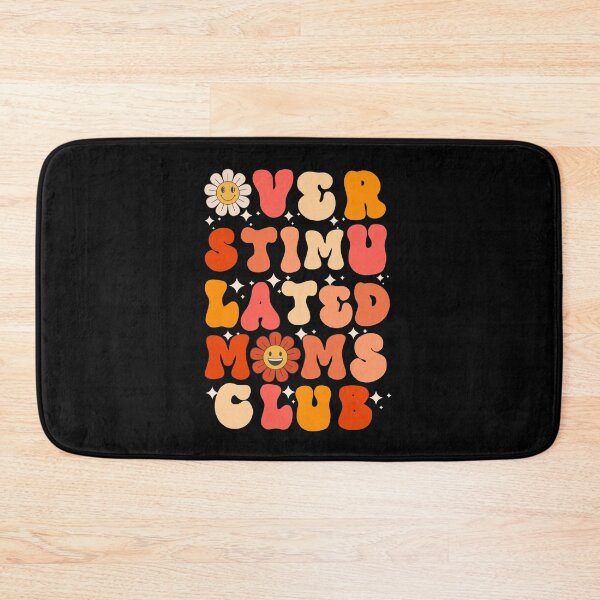 Artikelvorschau, Overstimulated Moms Club – Lustiges Muttertagsgeschenk mit toller Schriftart und Retro-Farben entworfen und verkauft von ElLocoMus.