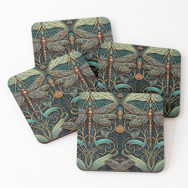 Item preview, Dragonfly colourful pattern designed and sold by zoldi.