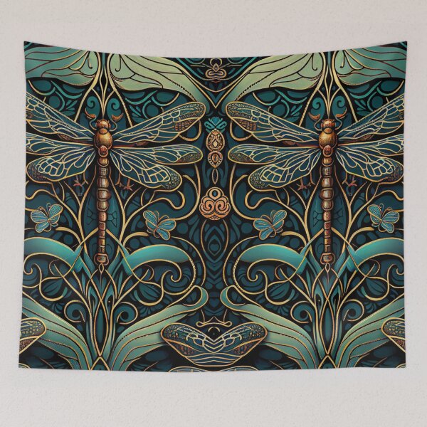 Item preview, Dragonfly colourful pattern designed and sold by zoldi.