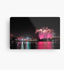 Perth New Years Eve Fireworks Metal Print